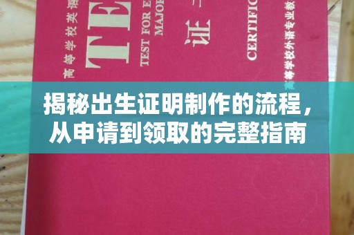 赤壁揭秘出生证明制作的流程，从申请到领取的完整指南
